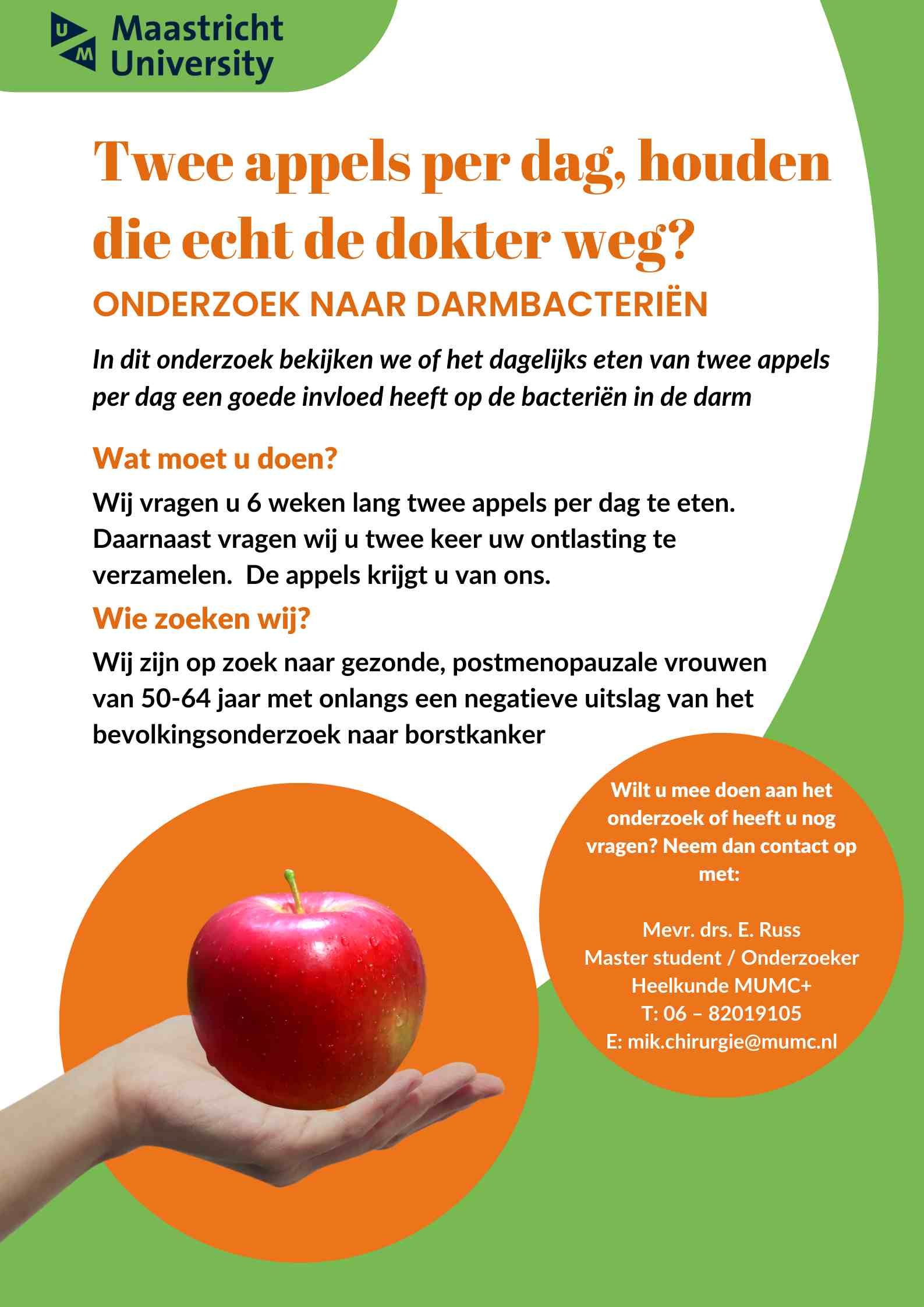 Flyer appel studie