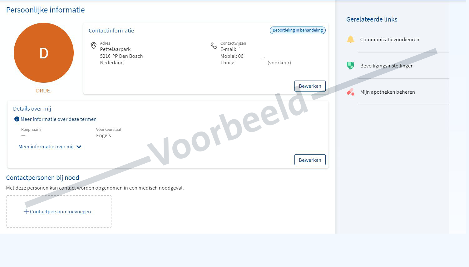 Persoonlijke informatie