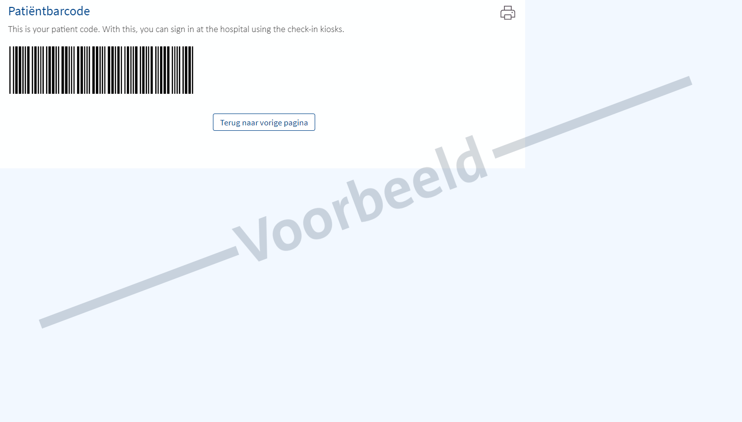 MijnMUMC STreepjescode