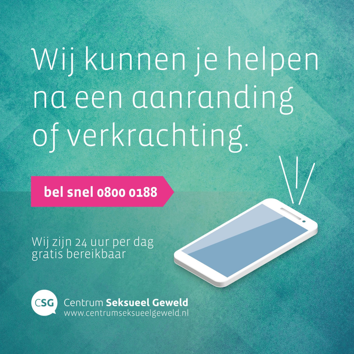 Informatiekaartje Centrum Seksueel Geweld