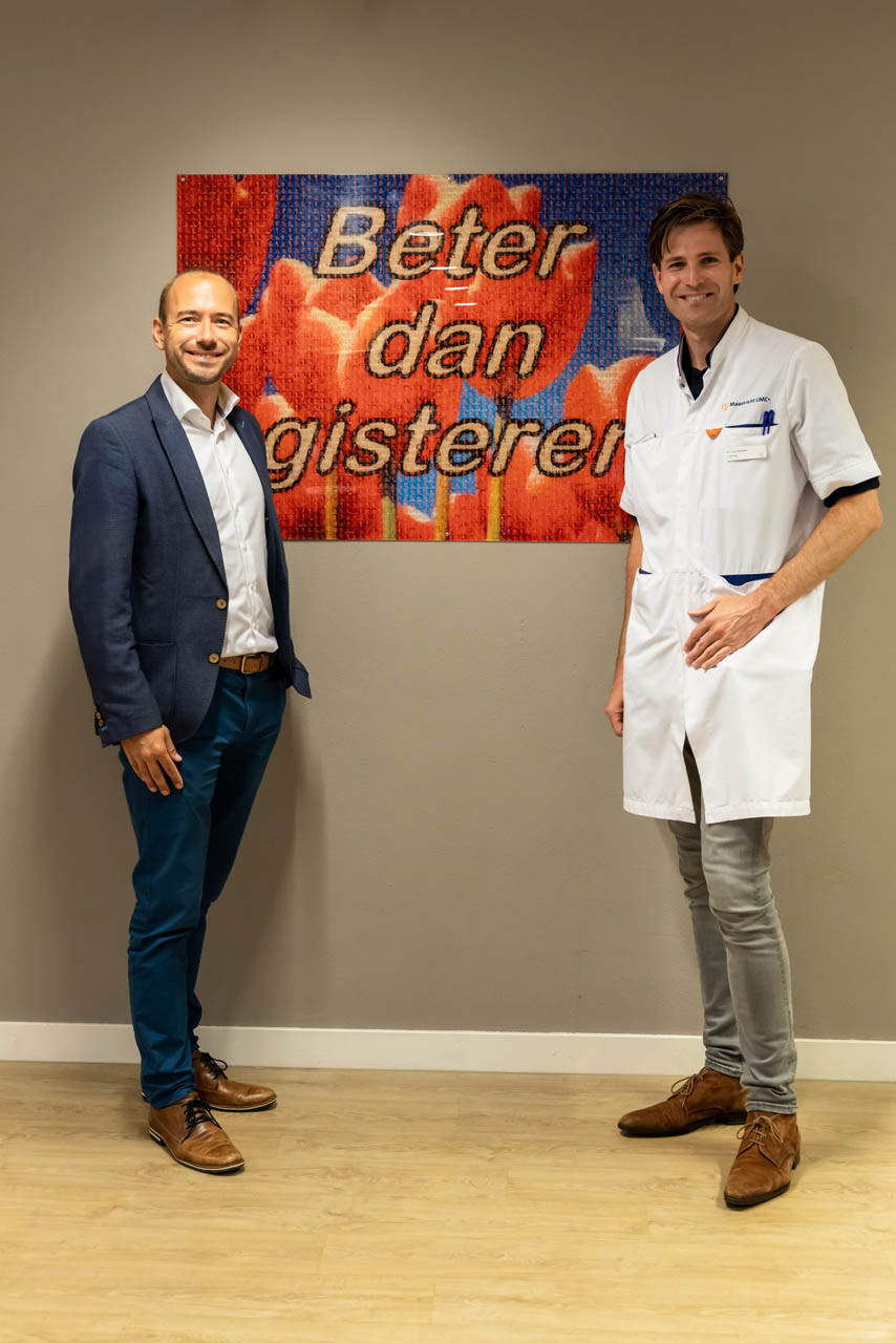 Stijn Schretlen en cardioloog Twan van Stipdonk